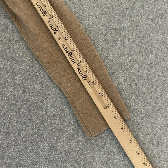 Quince Sweater Cardigan Womens Medium Brown Merino Wool Open Front Longline - Picture 8 of 9